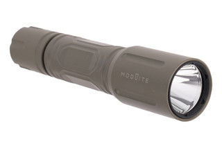 Modlite PLHv2 18650 Handheld Flashlight in Moss Green is made of 6061 aluminum